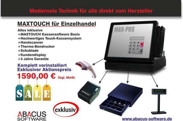 All-in-One Kassensystem für Einzelhandel Komplettangebot